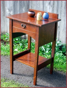 Accurate Replica of a Rare Gustav Stickley Harvey Ellis Stand / Nightstand